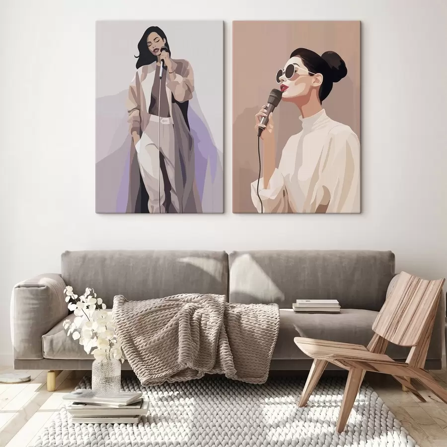 Wandbilder Sänger m01191