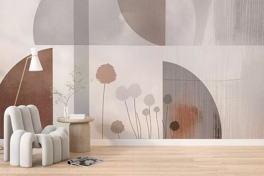 Fototapete Blumen und Textur w09627v1