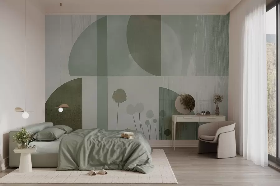 Fototapete Blumen und Textur w09627v2