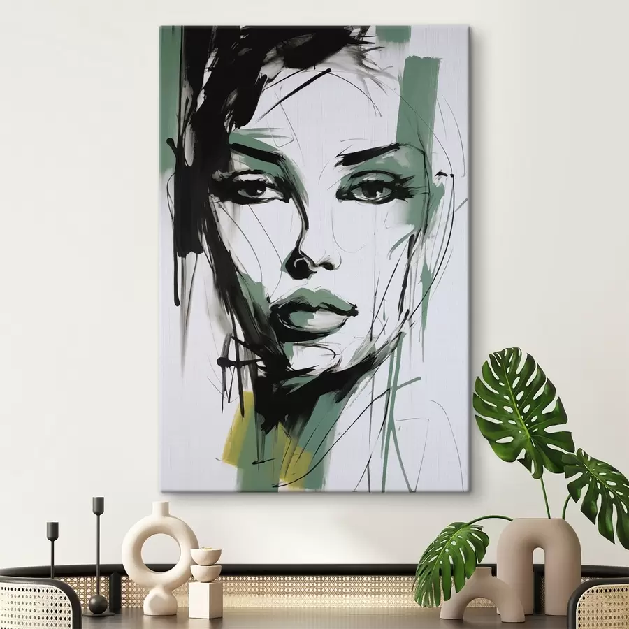 Wandbilder Abstraktes Frauenporträt s47499