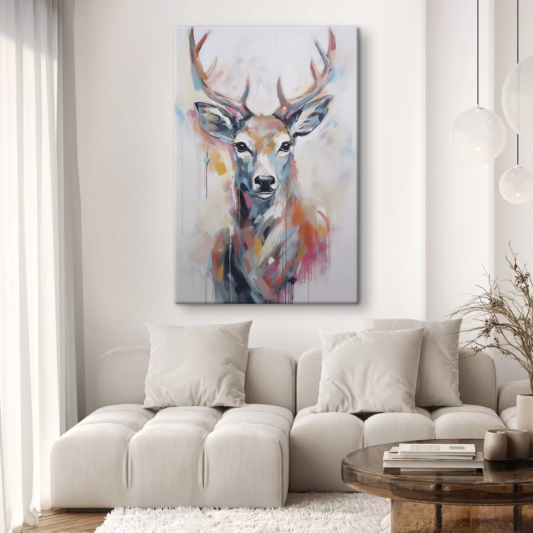 Wandbilder Hirsch-Imitationsgemälde s47503