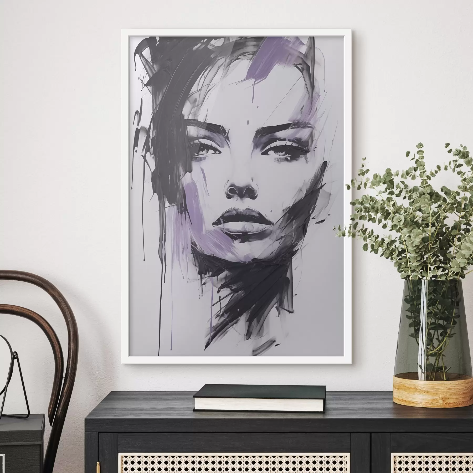 Fototapete Abstraktes Frauenporträt f47498