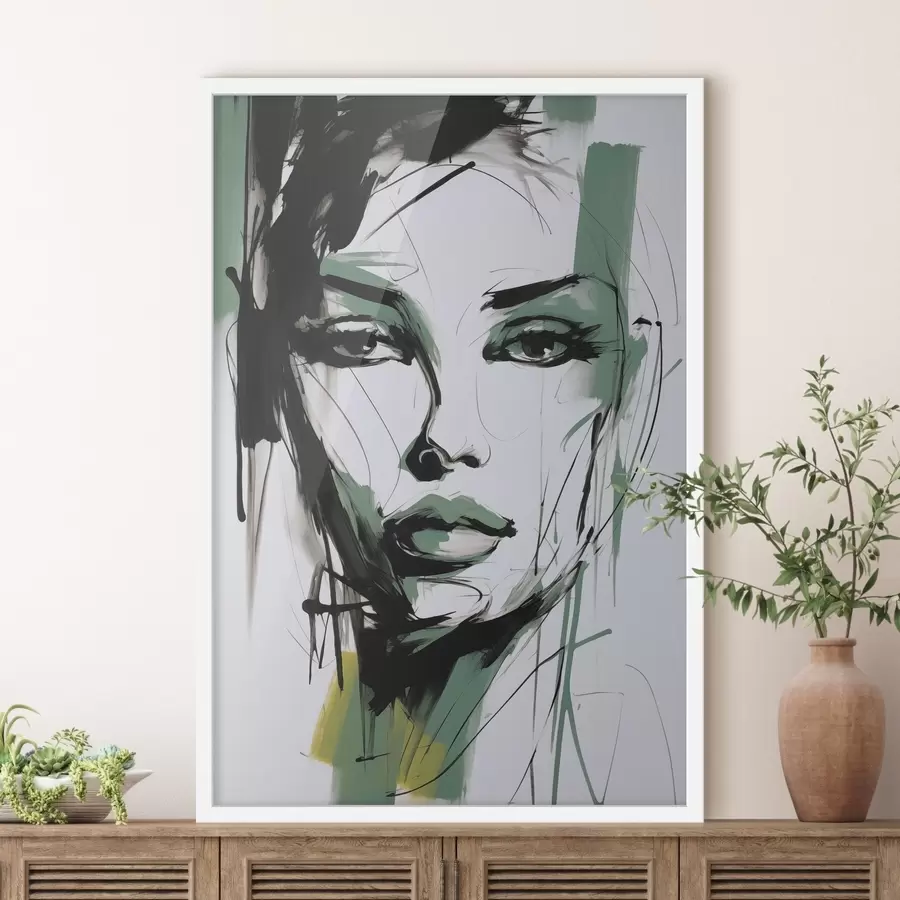 Fototapete Abstraktes Frauenporträt f47499