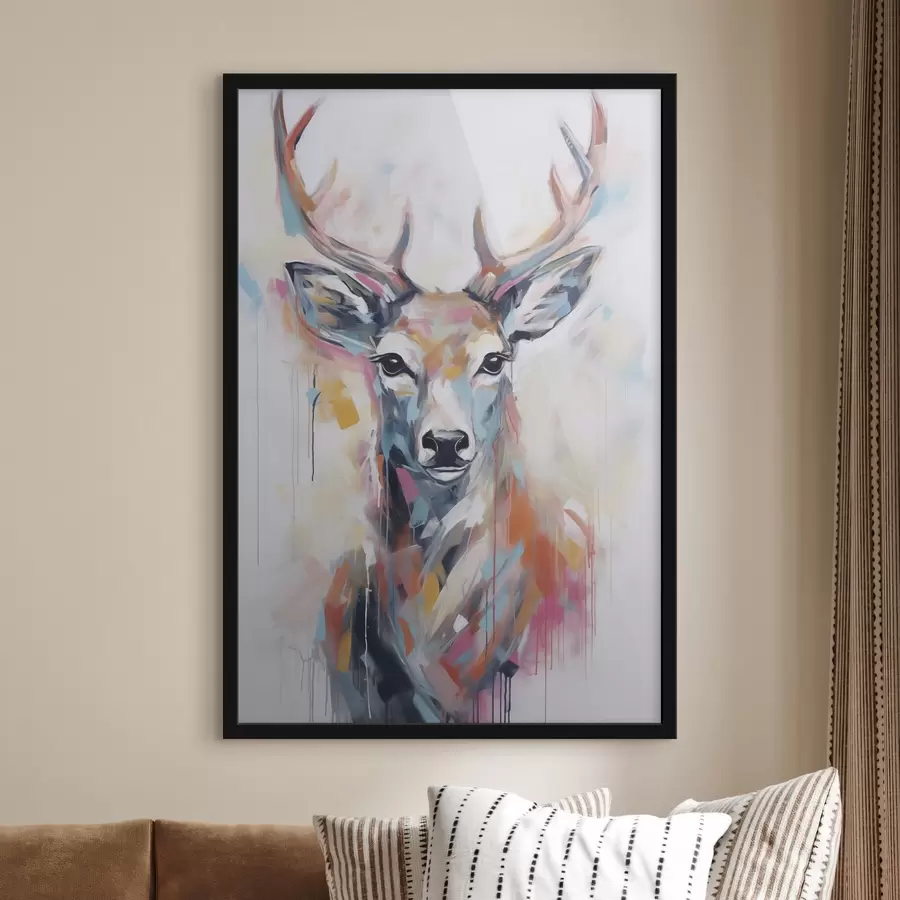 Fototapete Hirsch-Imitationsgemälde f47503