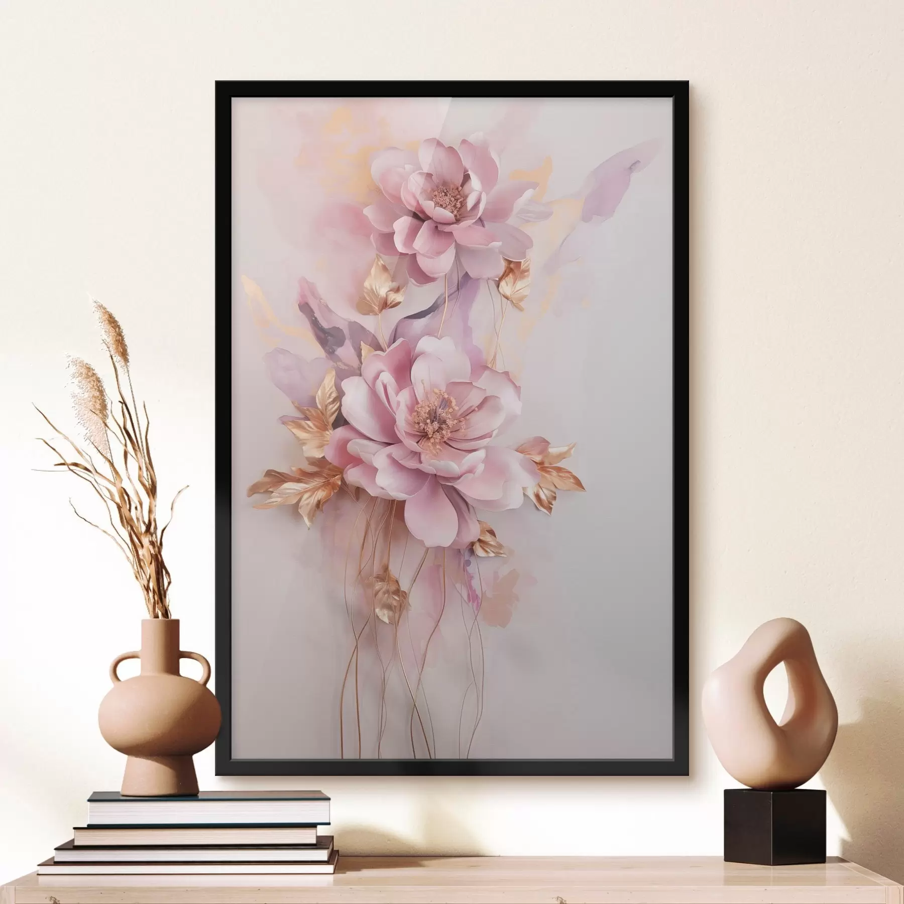 Wandbilder Wunderschöne abstrakte Blumen f47104