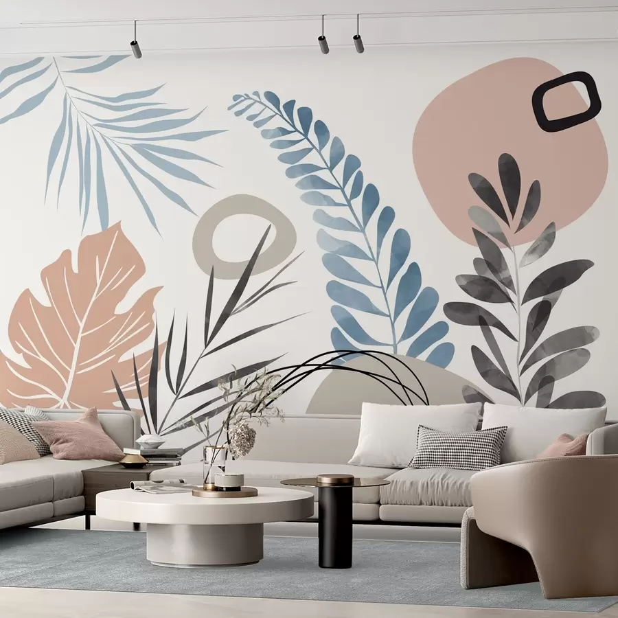 Fototapete Abstraktion mit Vegetation w05137v1