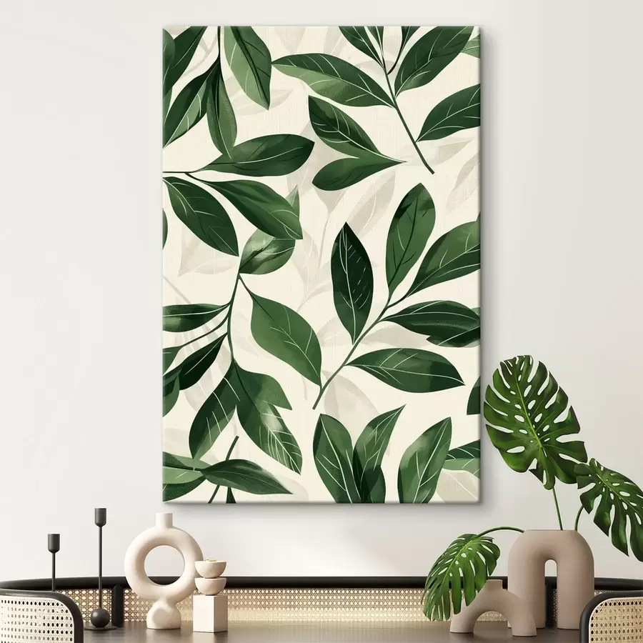 Wandbilder Babok und Palmblätter s47457