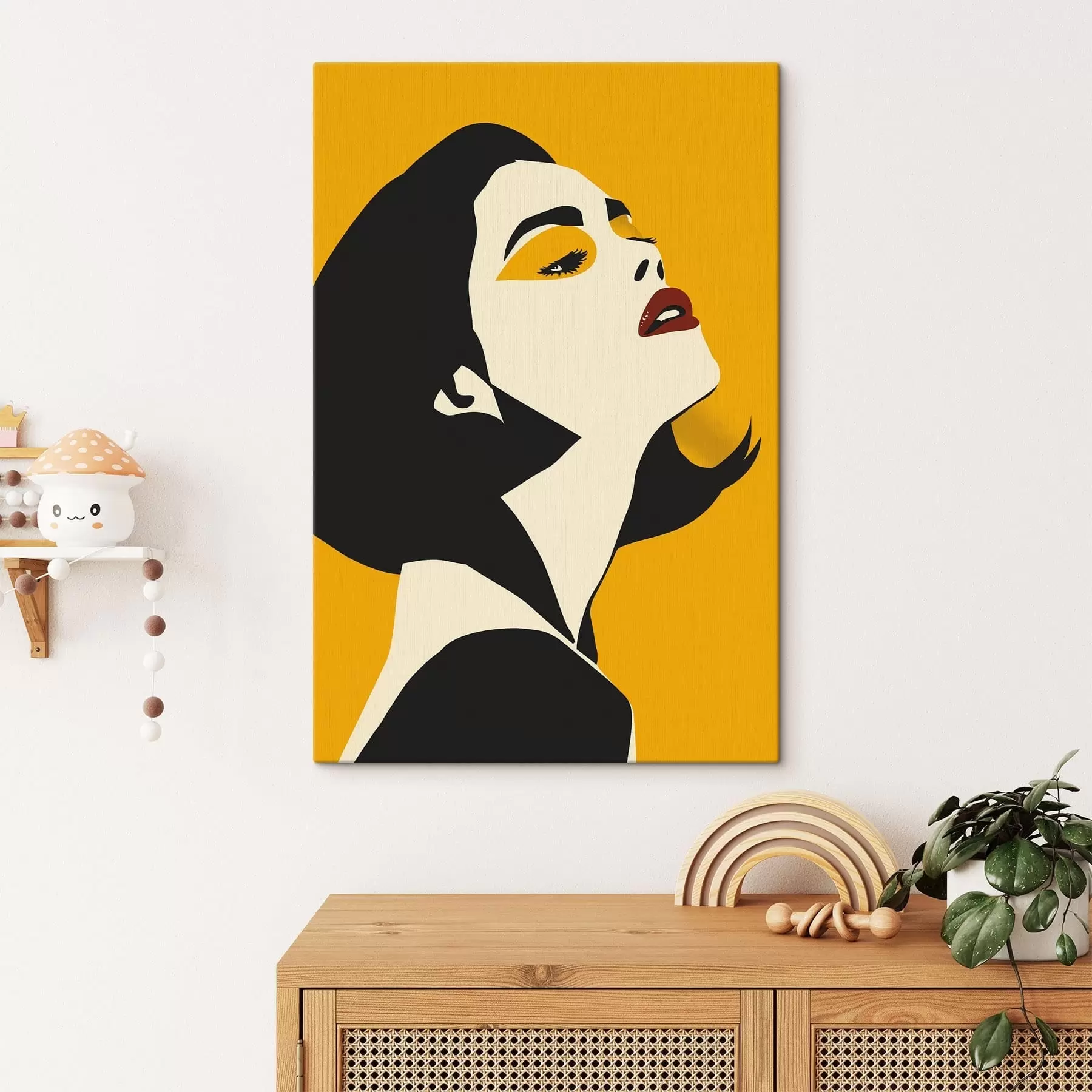 Wandbilder Pop-Art-Mädchen s47473
