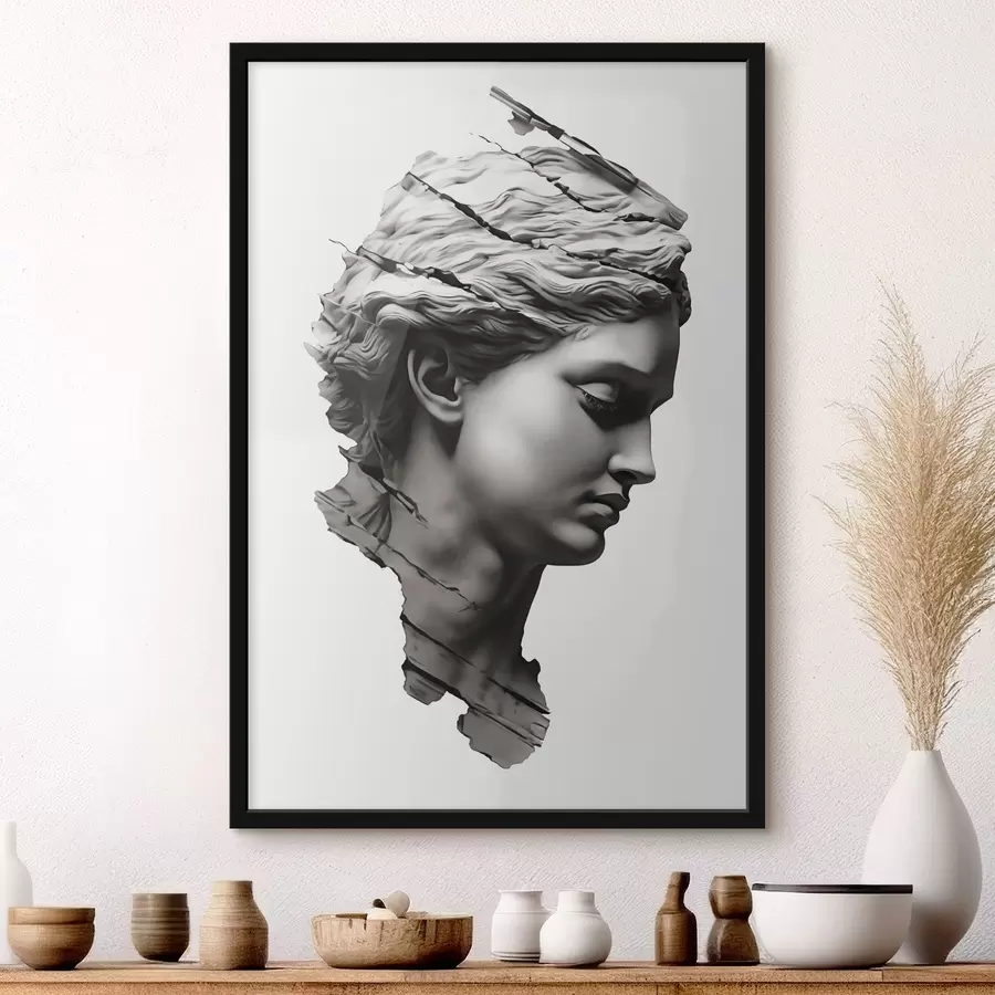 Fototapete Antikes Profil einer Frau f47475