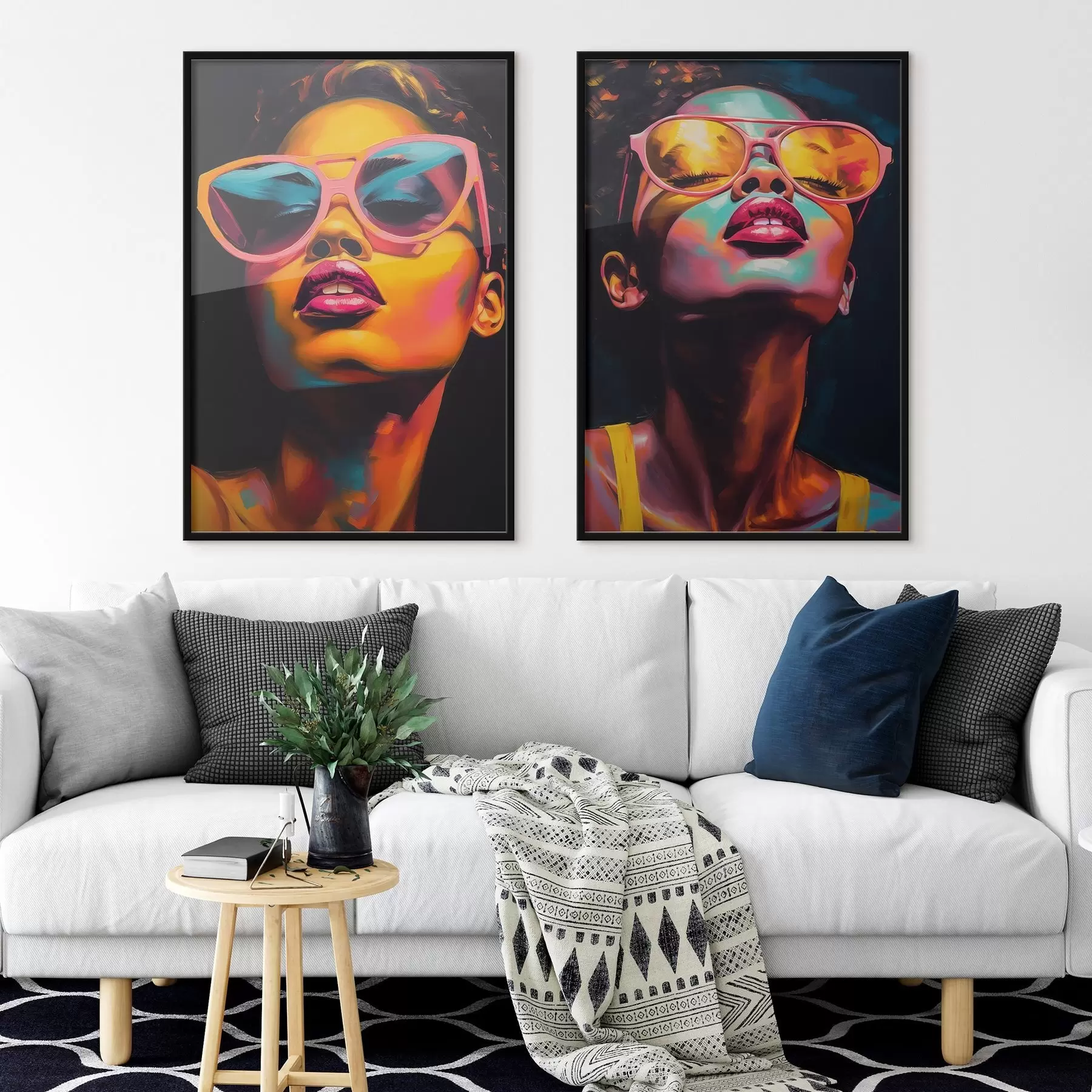 Fototapete Porträts in Farbe d00581