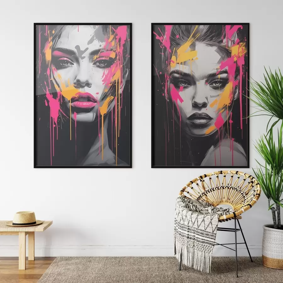 Fototapete Porträts in Farbe d00584