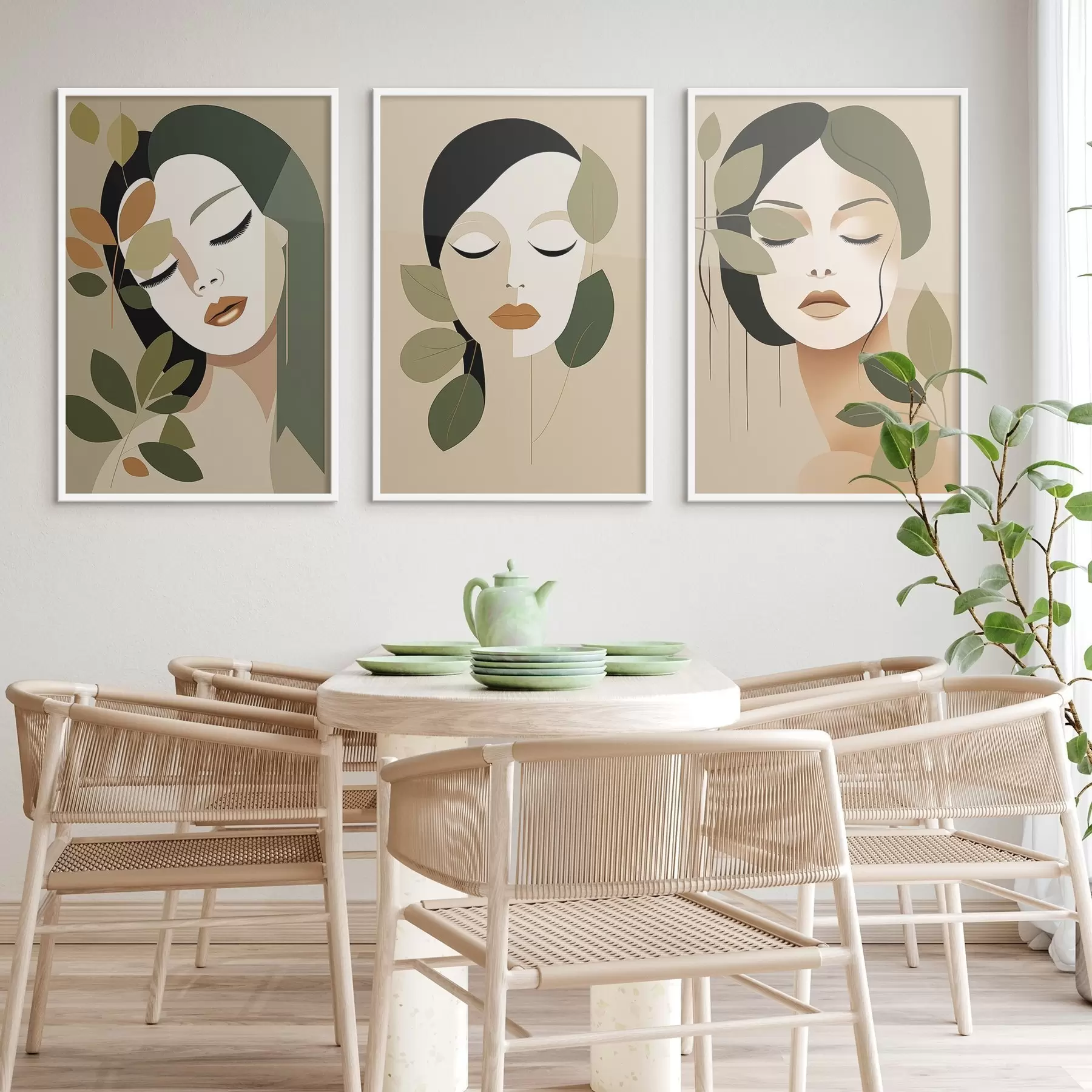 Fototapete Gesichter von Mädchen d00605