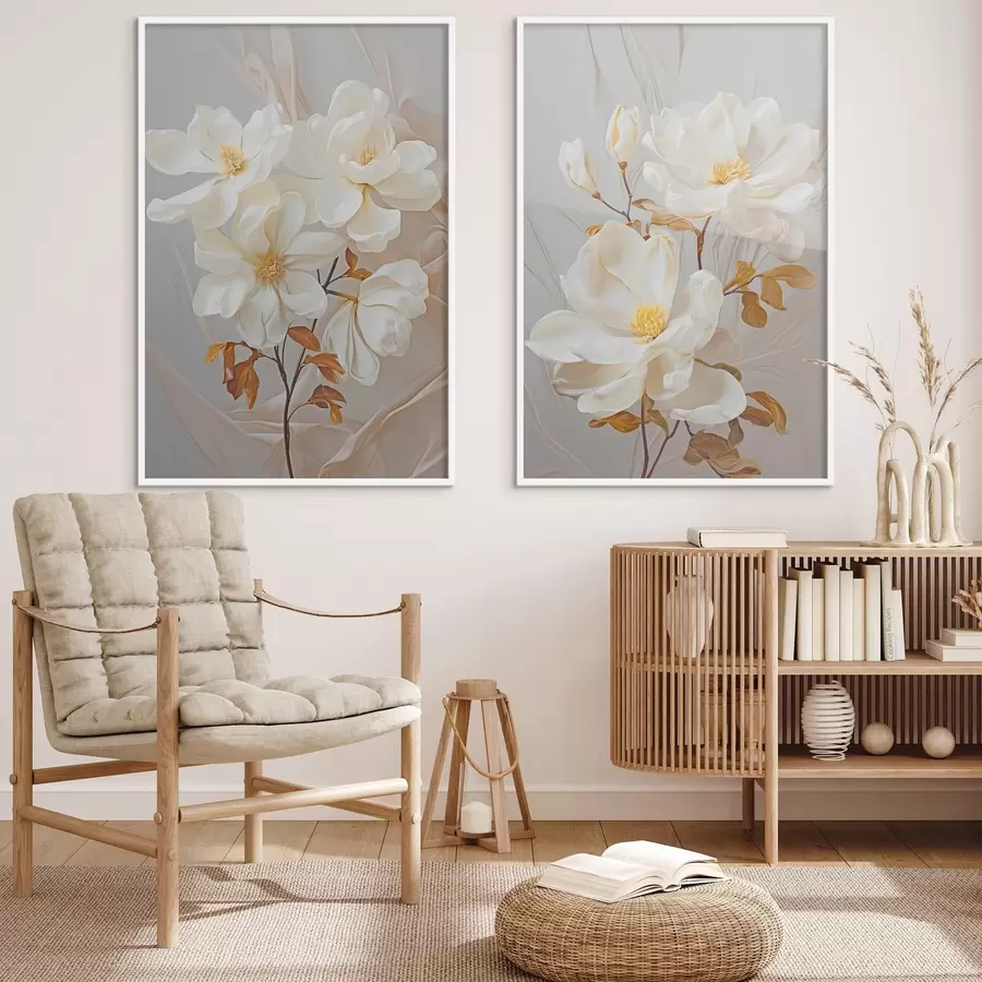 Fototapete Zarte abstrakte Blumen d00611