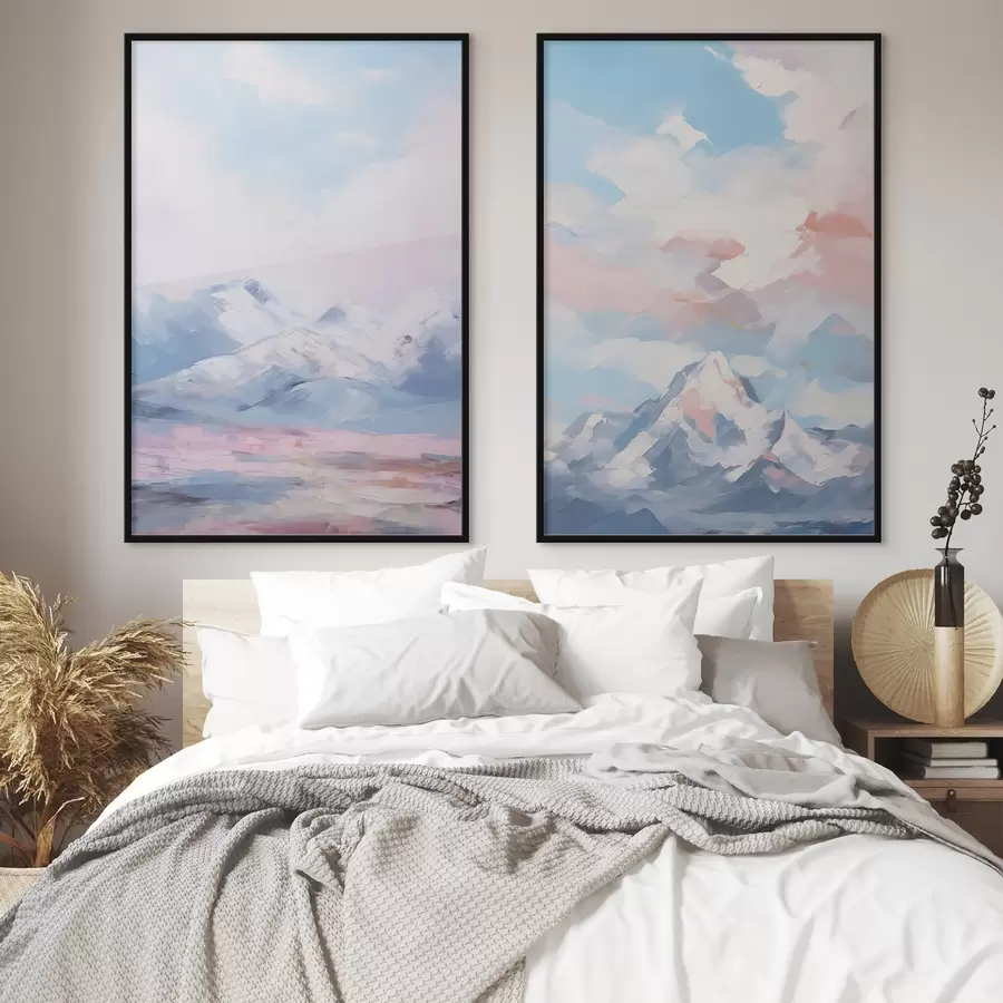 Fototapete Berge Nachahmung Malerei d00626