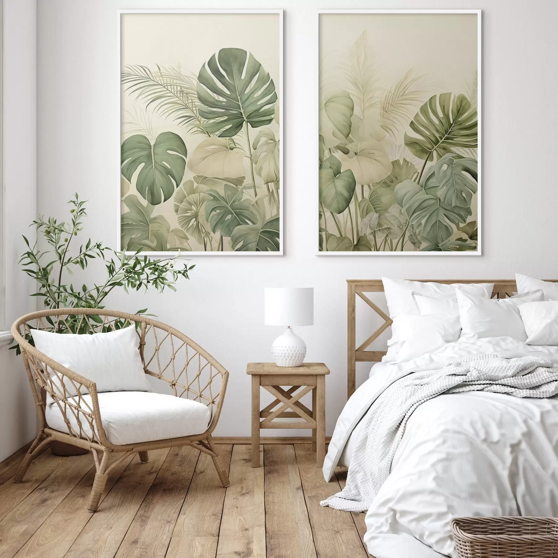 Fototapete Verschiedene tropische Blätter d00669