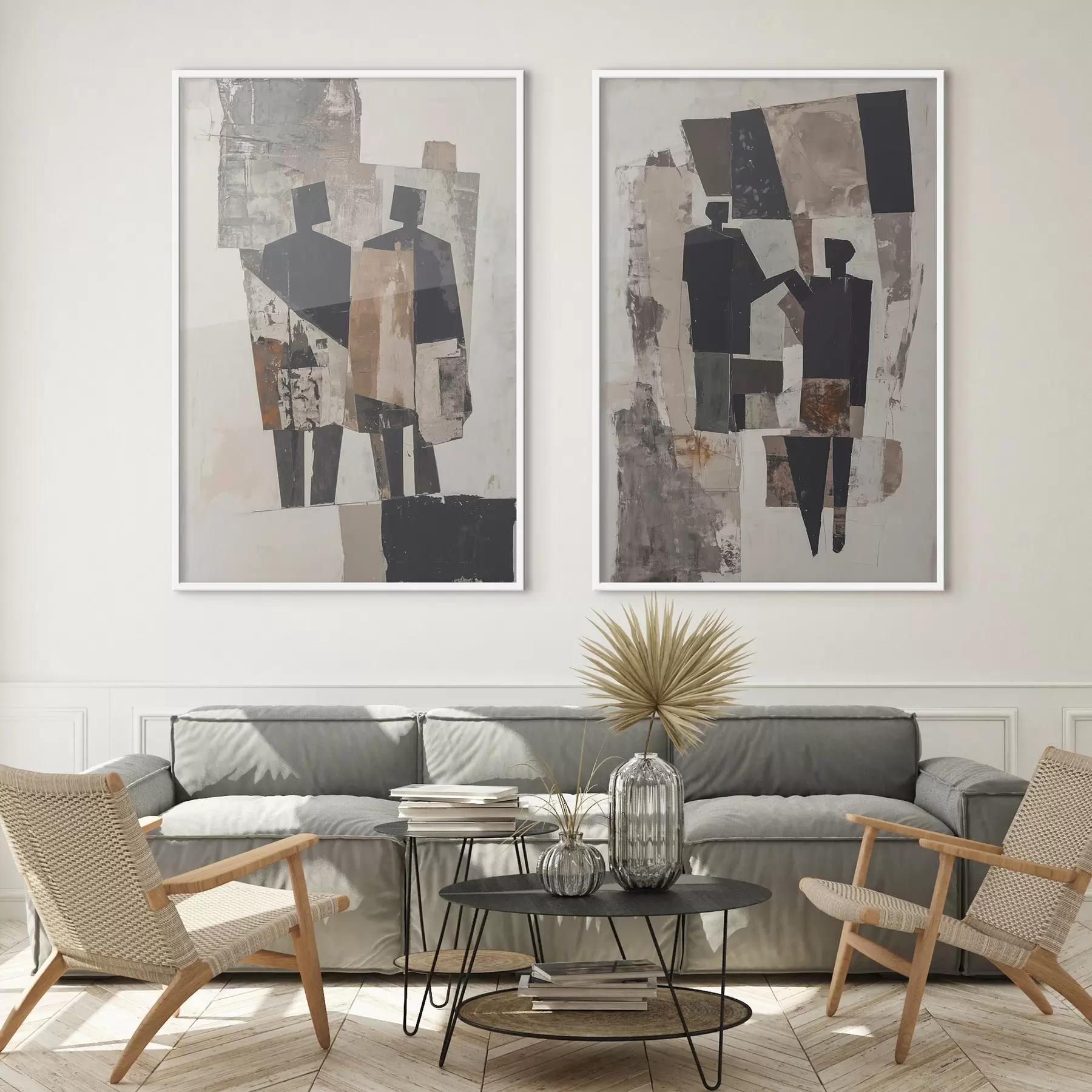 Fototapete Abstraktion mit Scherenschnitten d00716