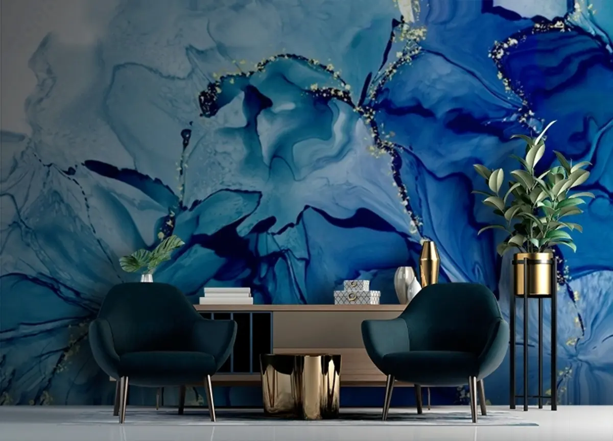 Fototapete Flüssigkeit, Wasser und Blau u71858