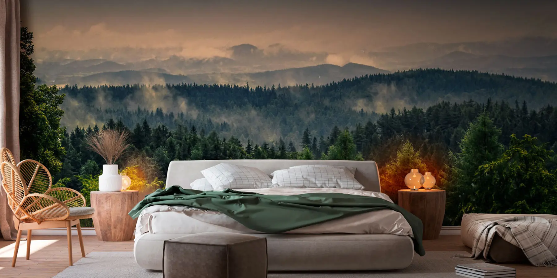 Fototapete Bäume von Bäumen im Nebel u72174