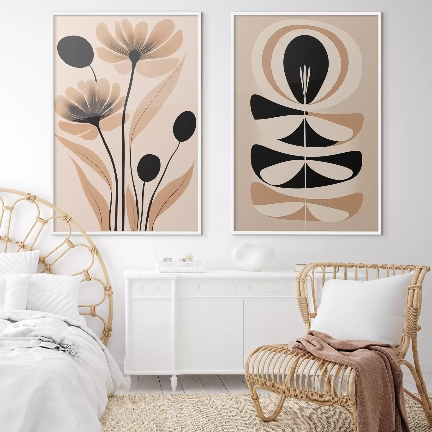 Fototapete Abstrakte Blumen d00773