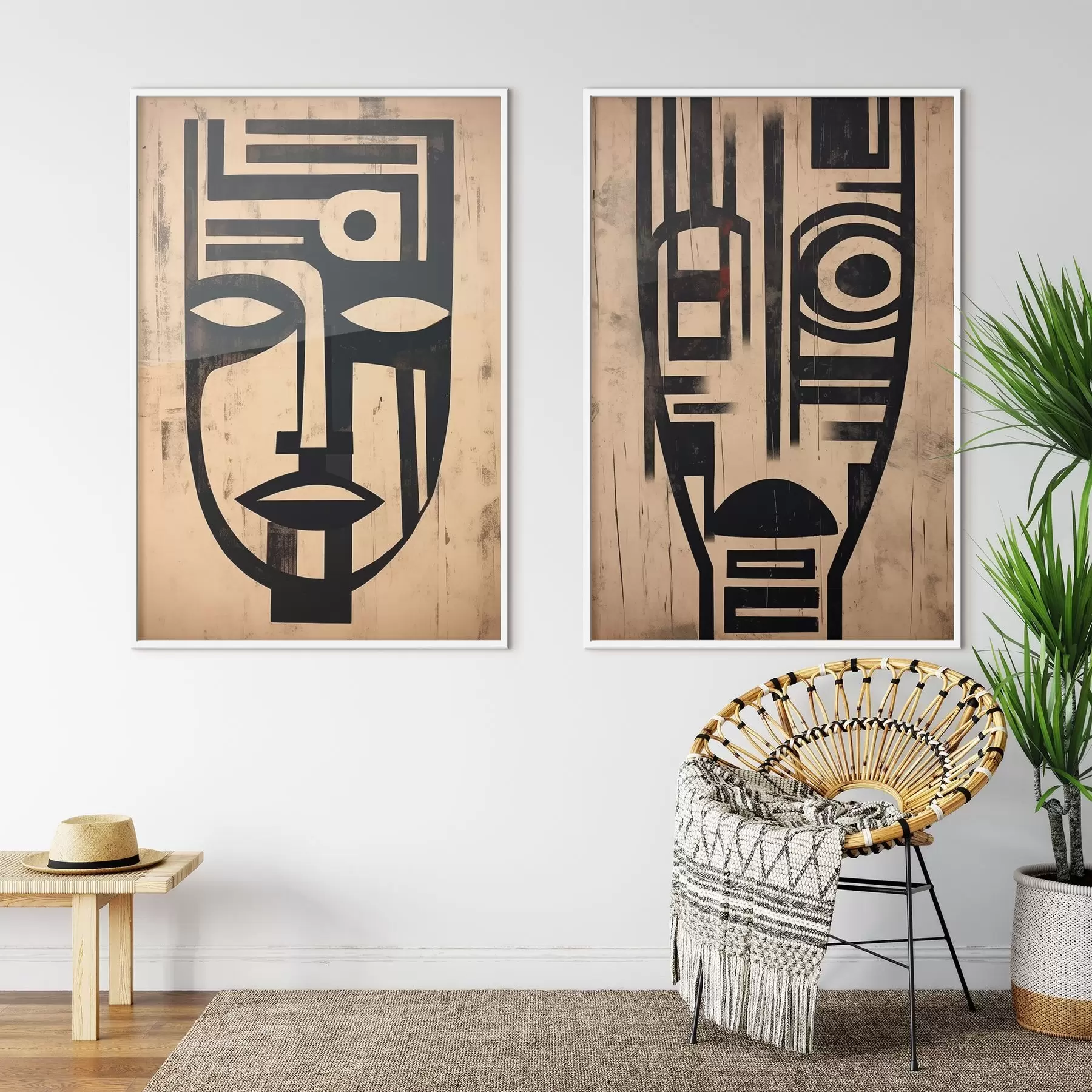 Fototapete Abstrakte Masken d00776