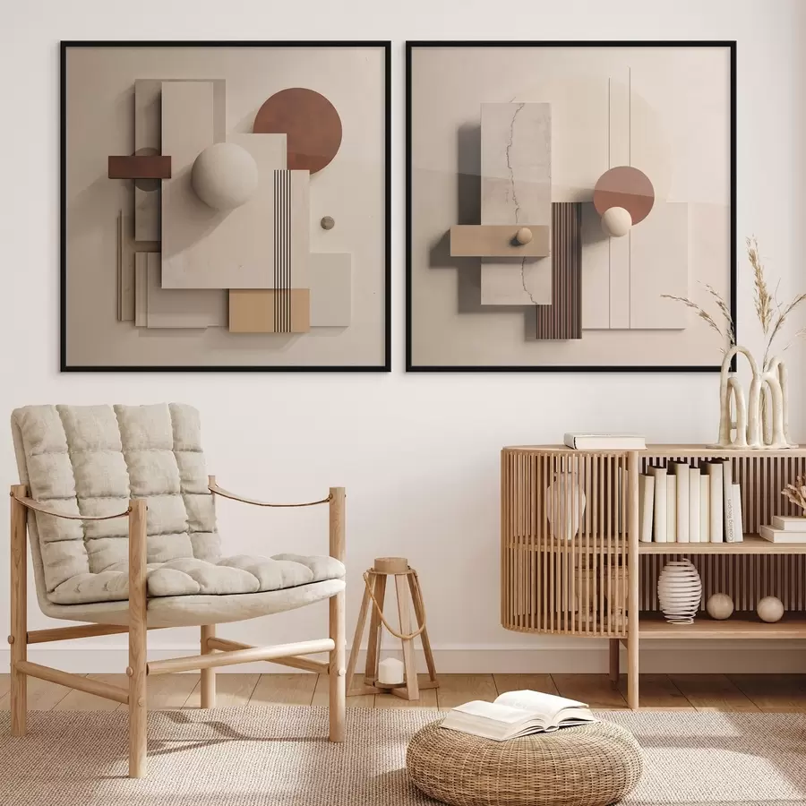 Fototapete Geometrie und Abstraktion im minimalistischen Stil d00743