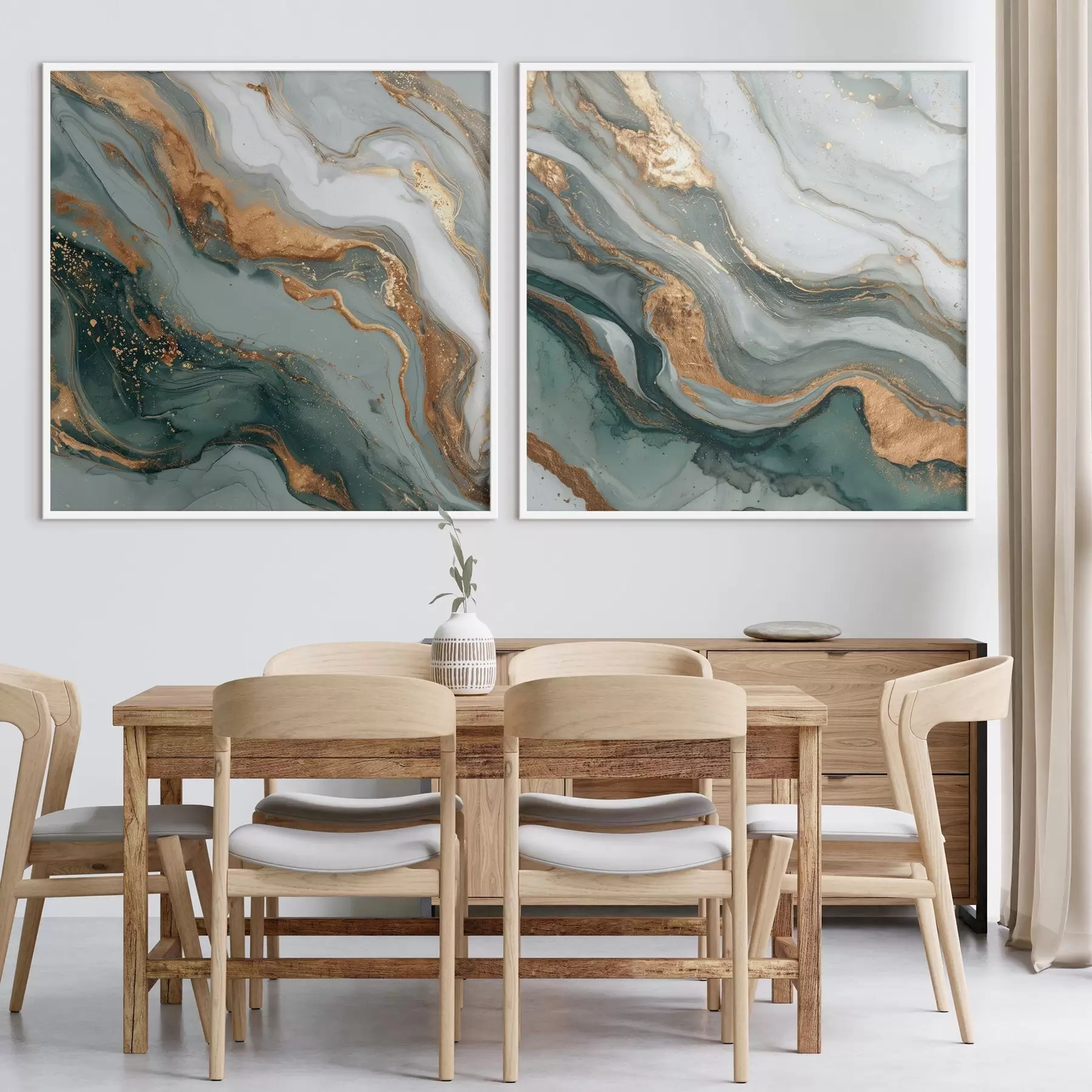 Fototapete Marmorstruktur in Grau-Türkis-Tönen d00744