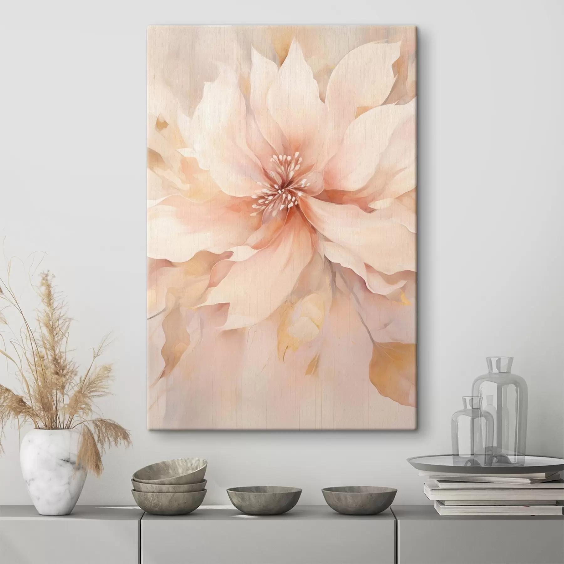 Wandbilder Große abstrakte Blume s47444