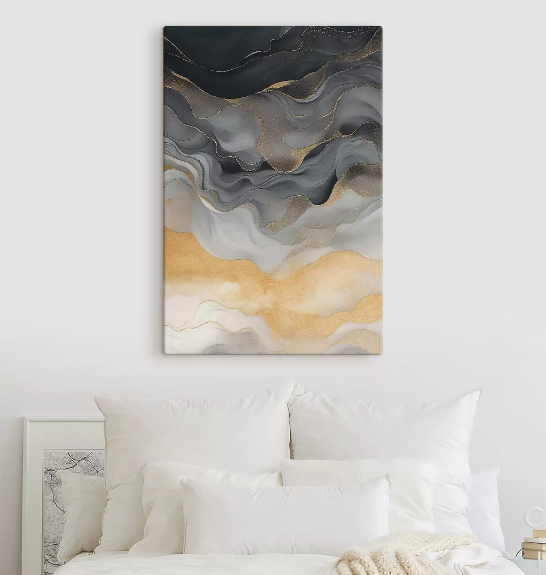 Wandbilder Flüssigkeiten, Farbstreifen s47452