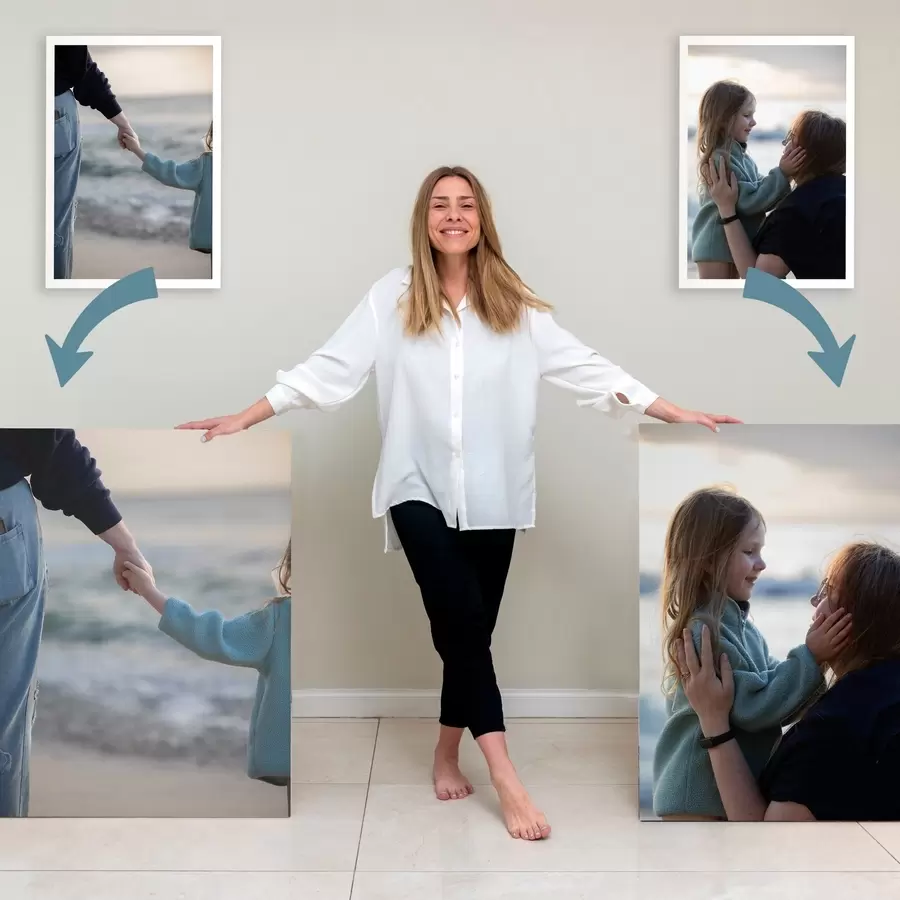 Wandbilder Familienporträt nach Foto auf Bestellung s47156