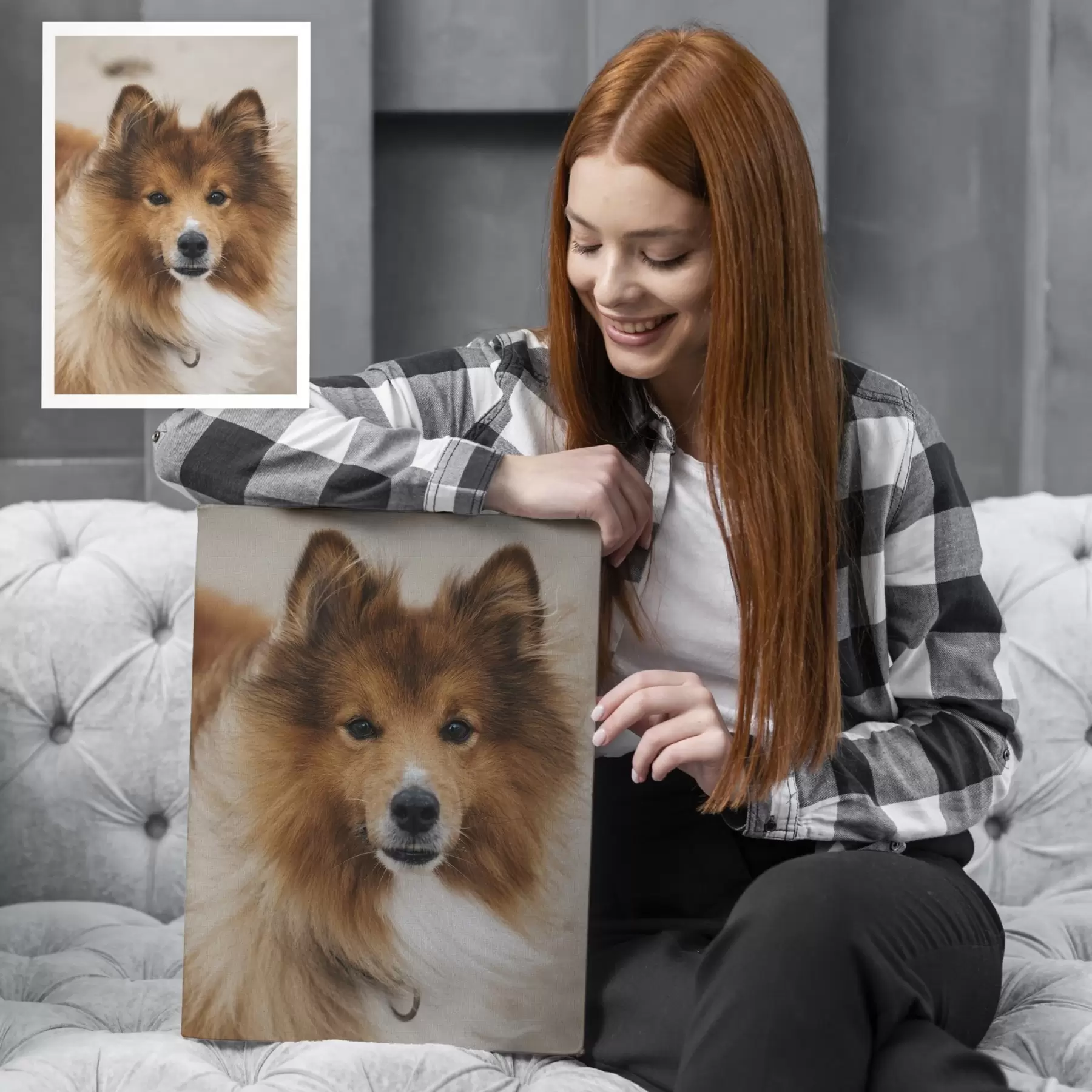 Wandbilder Ihr Hund nach Ihren Vorgaben, anhand Ihres Fotos s47157