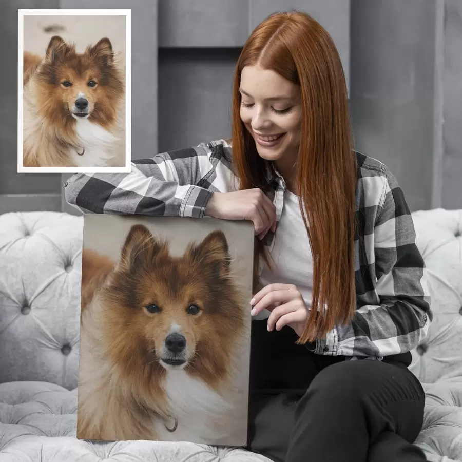 Wandbilder Ihr Hund nach Ihren Vorgaben, anhand Ihres Fotos s47157