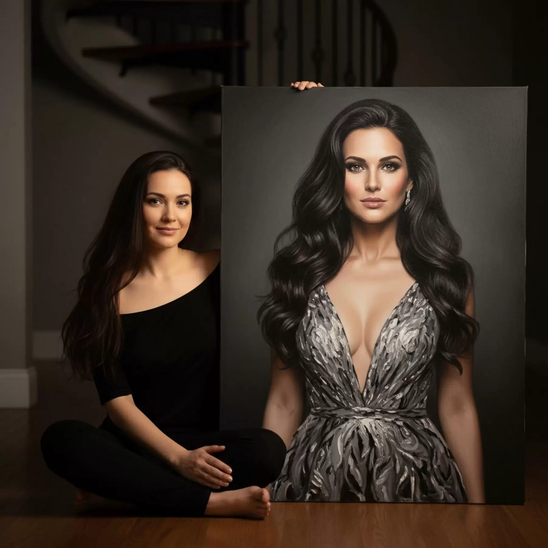 Wandbilder Großes Porträt von einem Foto für die Wand s47160