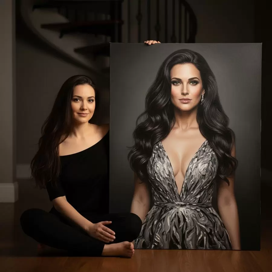 Wandbilder Großes Porträt von einem Foto für die Wand s47160