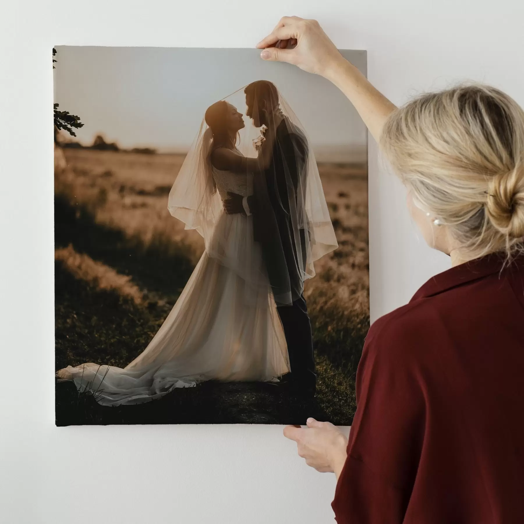 Wandbilder Hochzeitsfoto auf Leinwand s47161