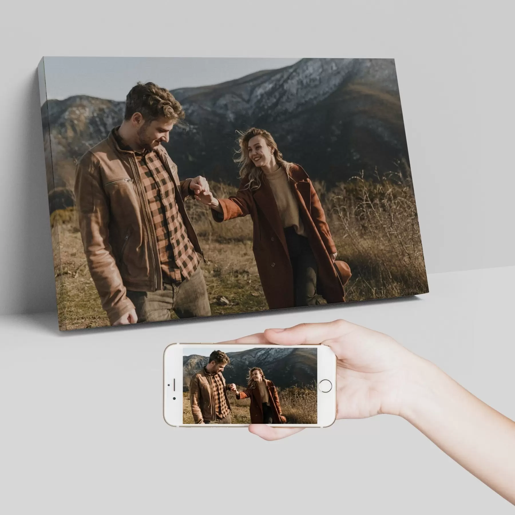 Wandbilder Familienfotos auf Leinwand drucken s47167