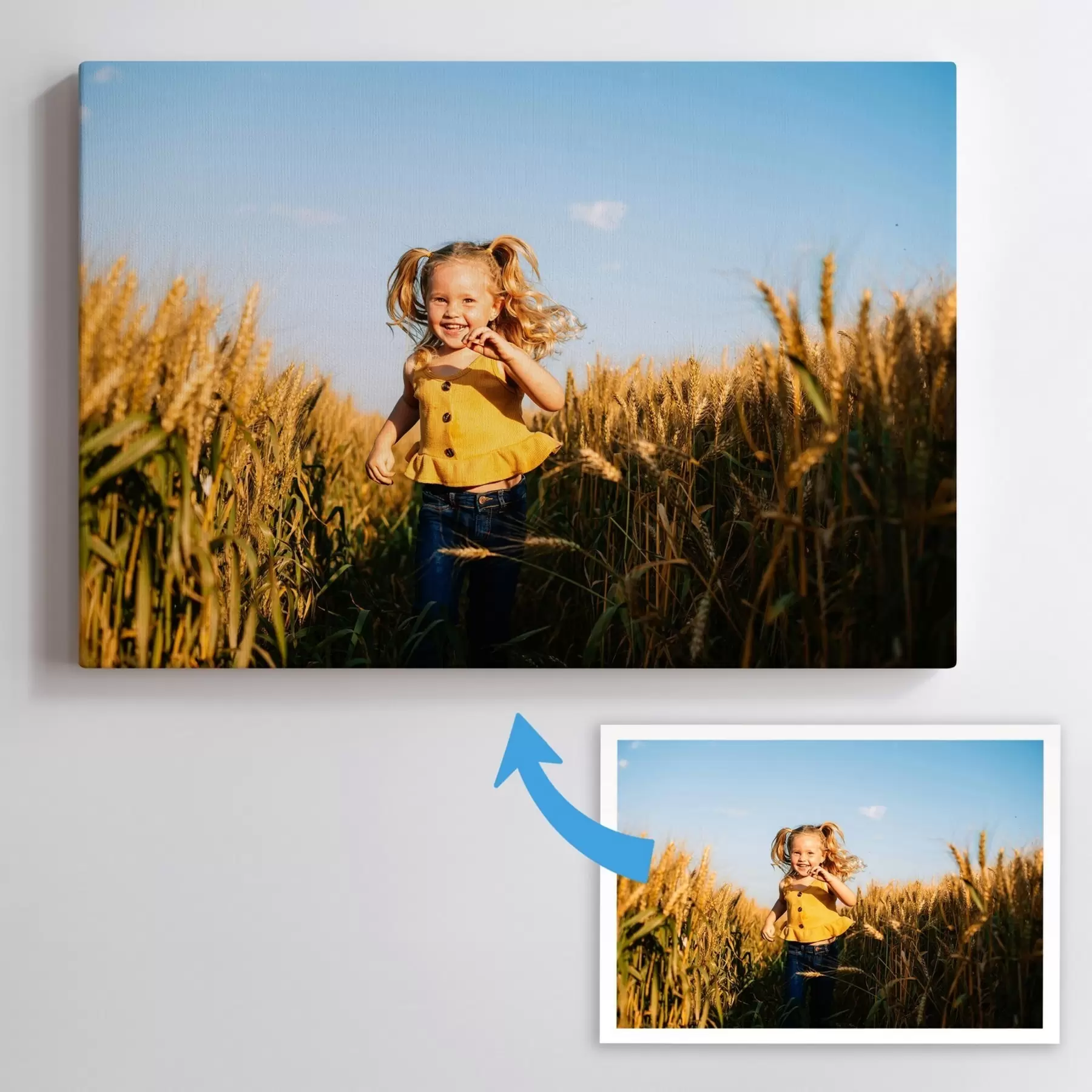 Wandbilder Ein Foto Ihres Kindes auf Leinwand s47182
