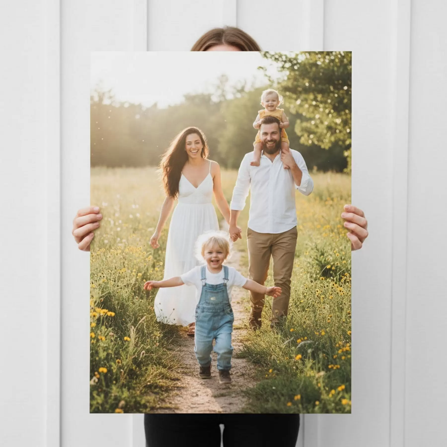 Wandbilder Ein Familienfoto auf Leinwand drucken s47191