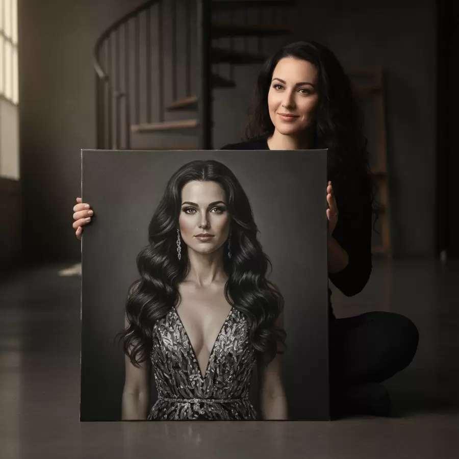 Wandbilder Ein Geschenk für ein Mädchen basierend auf ihrem Foto s47192