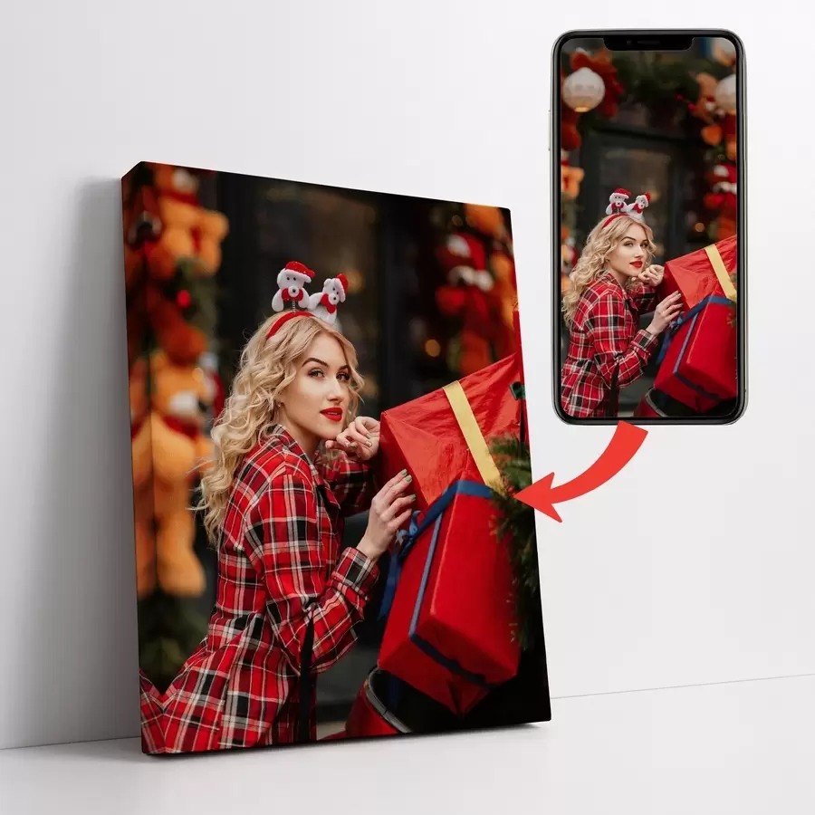 Wandbilder Festliches Bild basierend auf einem Foto für ein Mädchen s47196