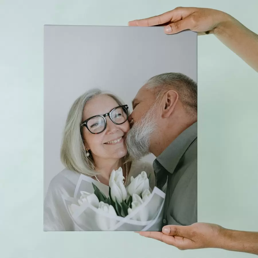 Wandbilder Geschenk für ein Paar basierend auf einem Foto auf Leinwand s47197
