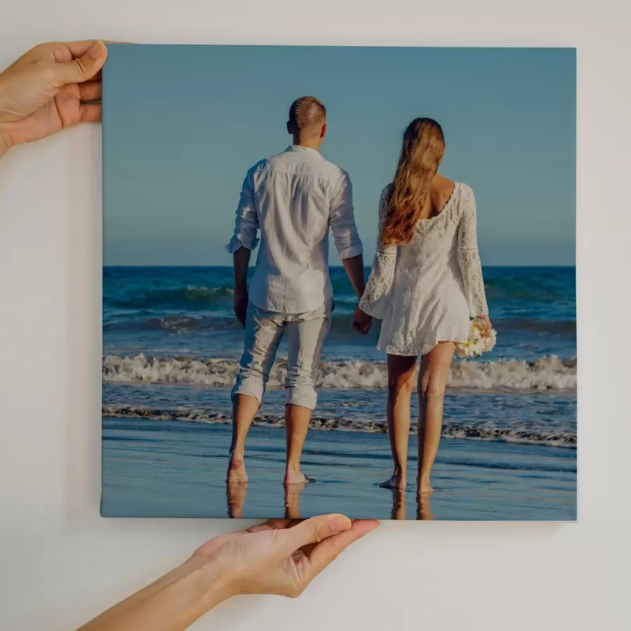 Wandbilder Geschenk für ein Paar basierend auf einem Foto auf Leinwand s47202