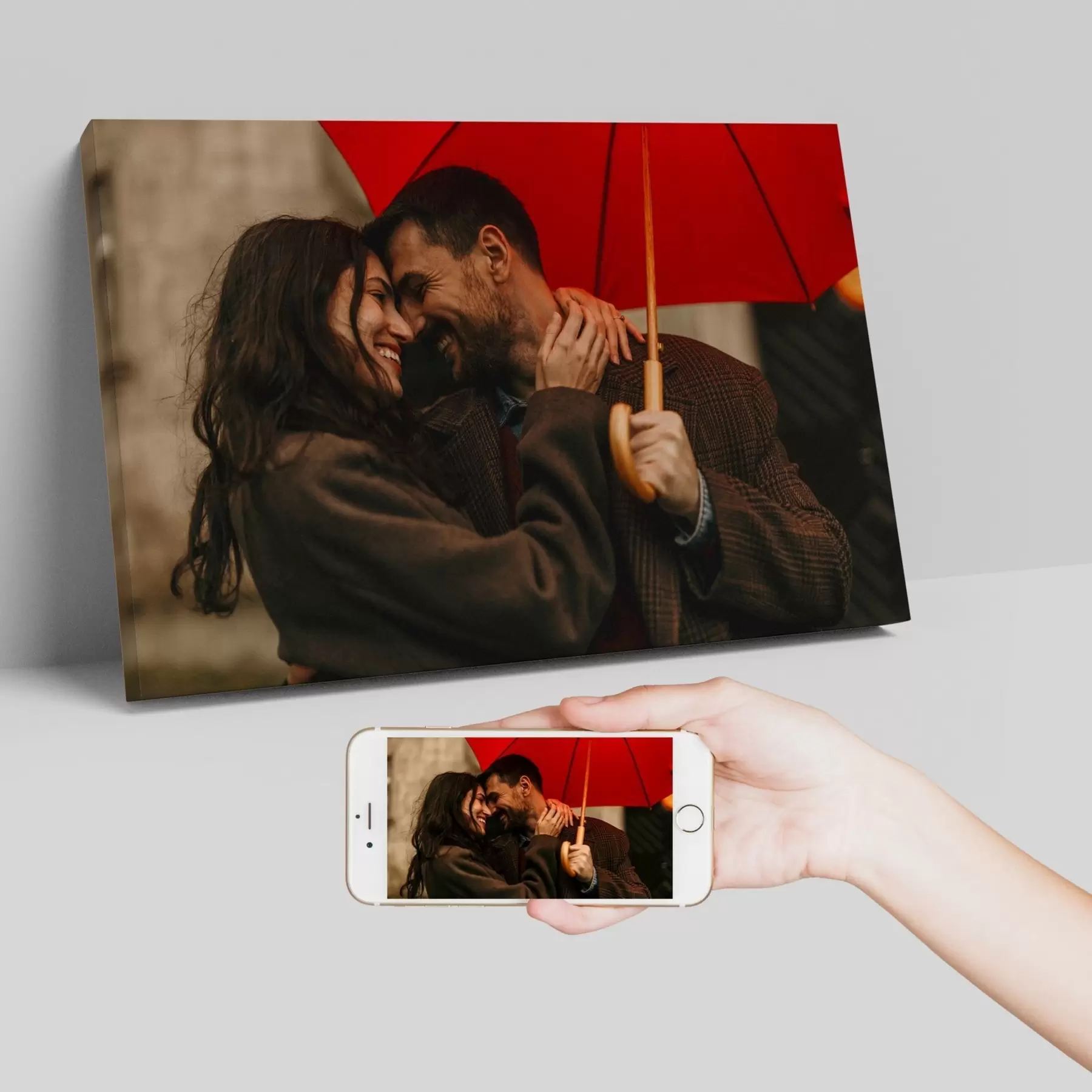 Wandbilder Romantisches Geschenk für ein Paar basierend auf einem Foto s47208