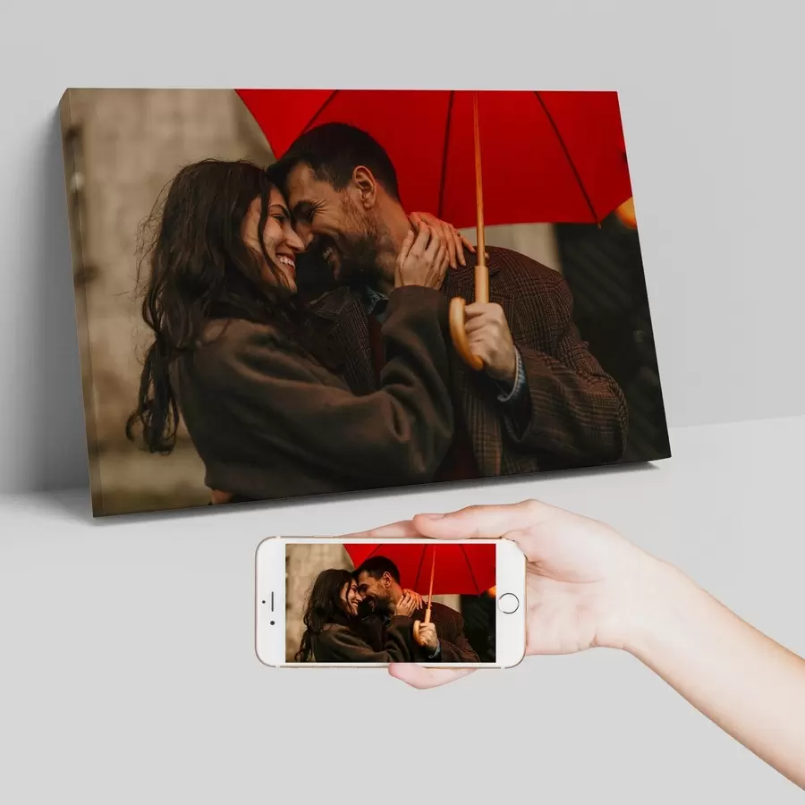 Wandbilder Romantisches Geschenk für ein Paar basierend auf einem Foto s47208