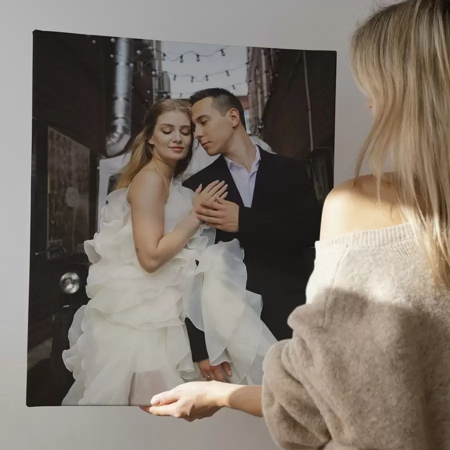 Wandbilder Hochzeitsfoto auf Leinwand s47209