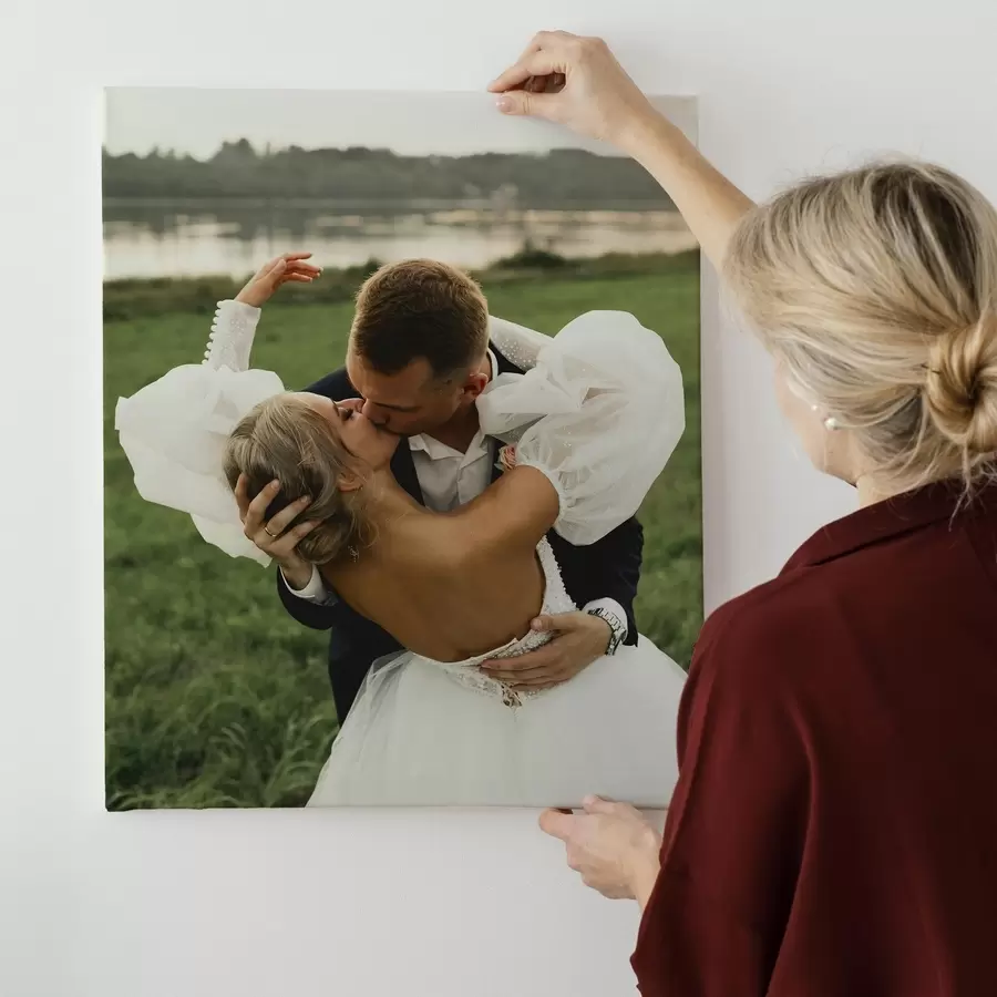 Wandbilder Hochzeitsfoto auf Leinwand s47216