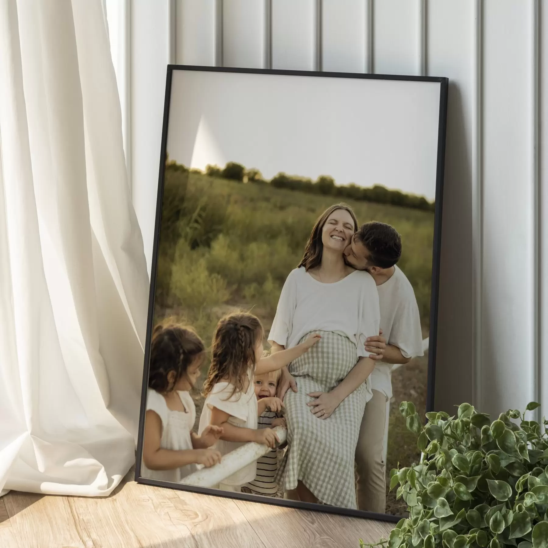 Wandbilder Familienporträt nach Foto auf Bestellung s47217