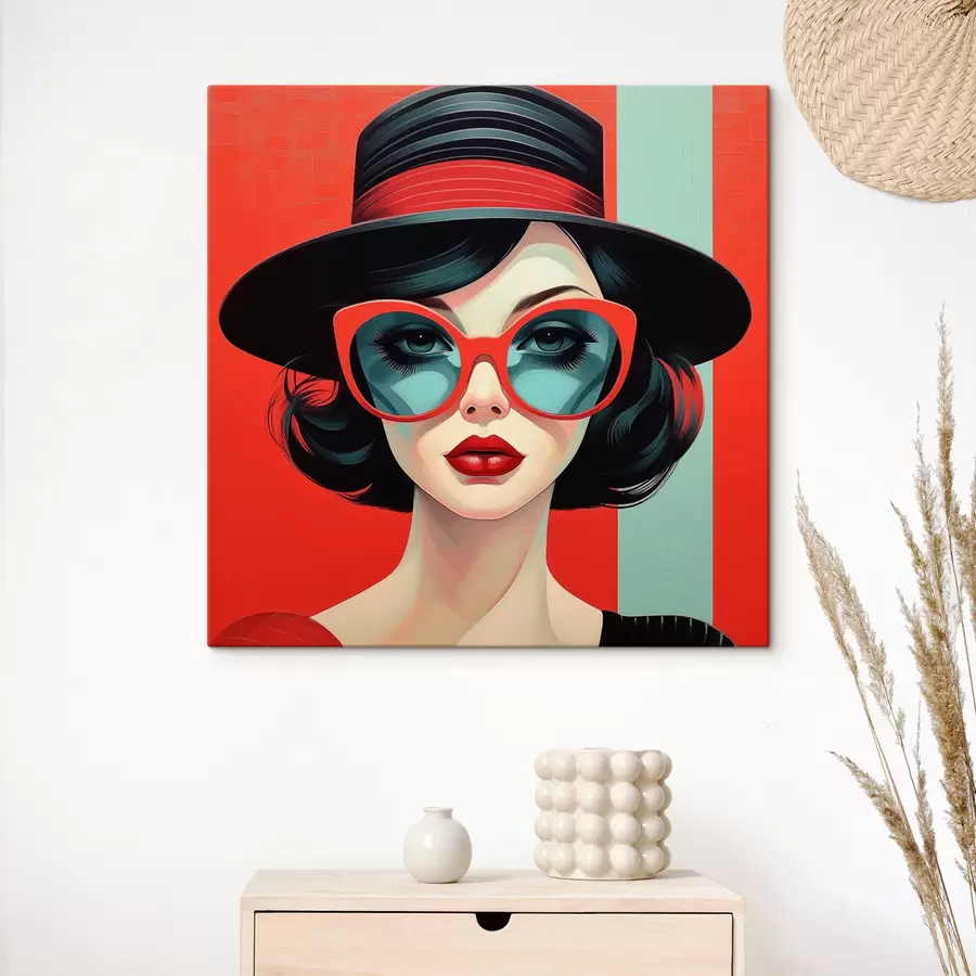 Wandbilder Pop-Art-Mädchen s47384