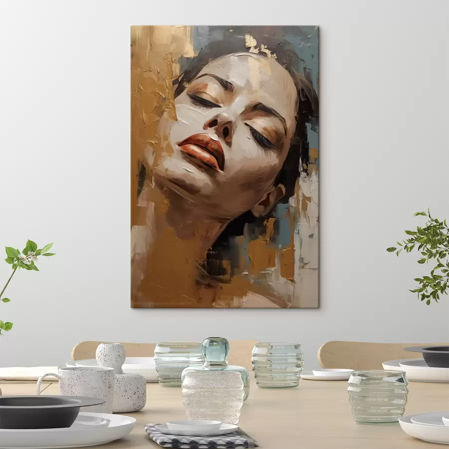 Wandbilder Abstraktes Porträt eines Mädchens s47392