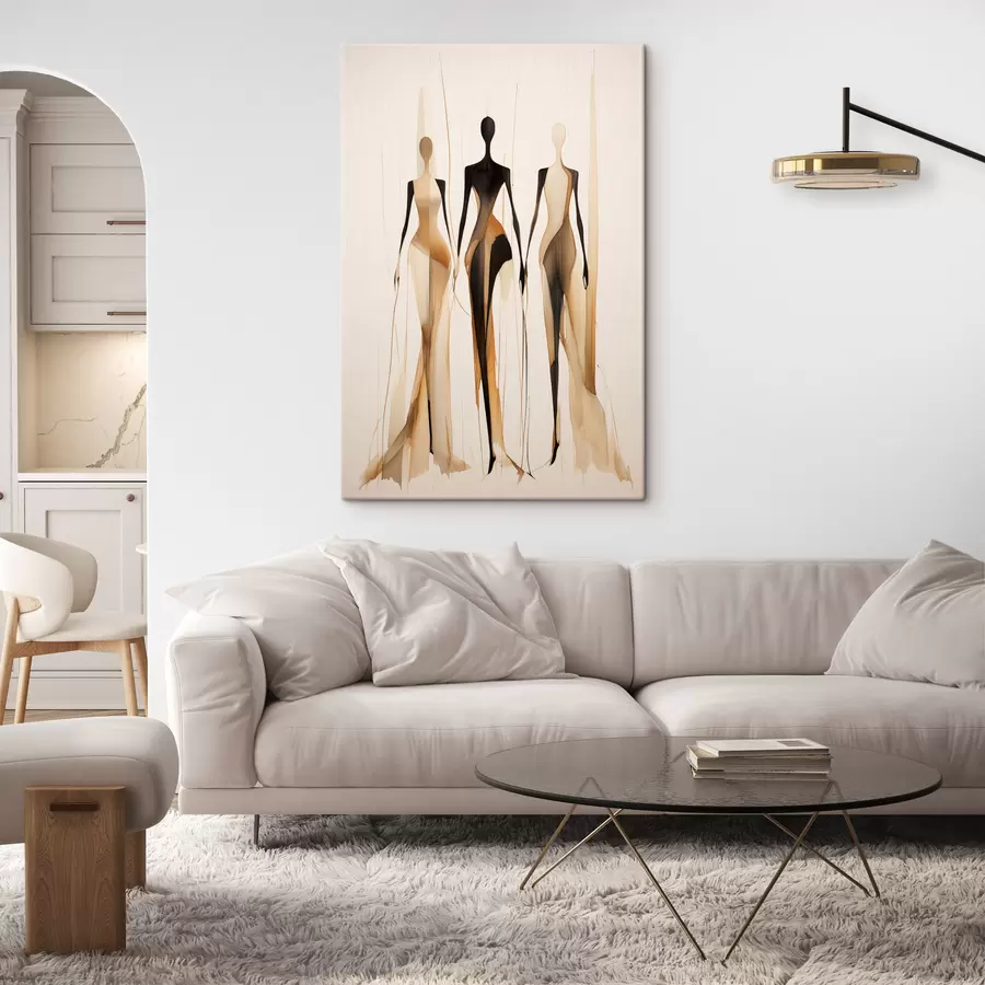 Wandbilder Drei Silhouetten s47401