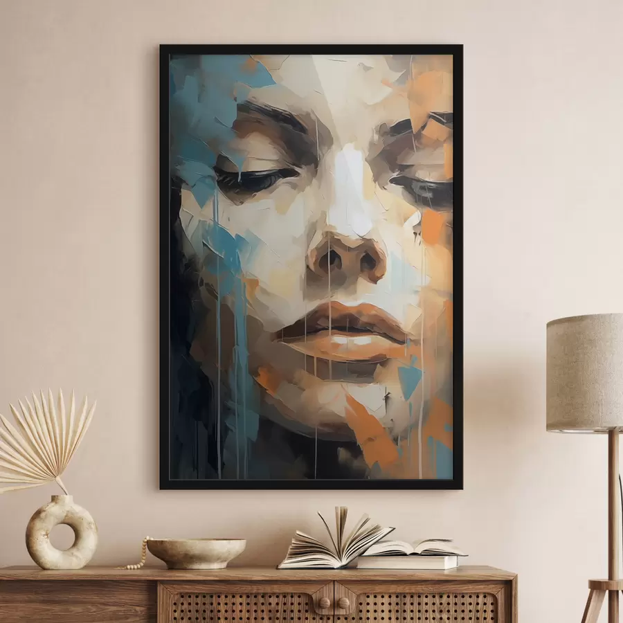 Fototapete Abstraktes Porträt f47348